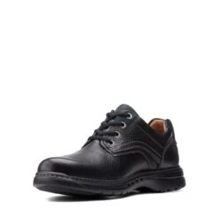 Clarks Brawley Pace Black Leather -Clarks Shoes Store 26151781 W 4