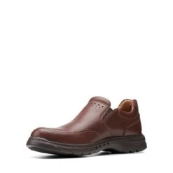 Clarks Un Brawley Step Mahogany Leather -Clarks Shoes Store 26151784 W 4