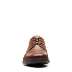 Clarks Whiddon Cap Dark Tan Leather -Clarks Shoes Store 26152913 W 3