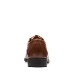 Clarks Whiddon Cap Dark Tan Leather -Clarks Shoes Store 26152913 W 6
