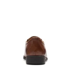 Clarks Whiddon Step Dark Tan Leather -Clarks Shoes Store 26152917 W 6