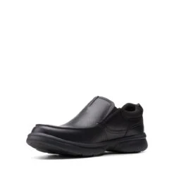 Clarks Bradley Free Black Tumbled Leather -Clarks Shoes Store 26153160 W 4