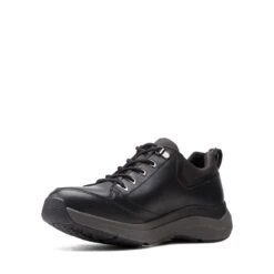 Clarks Wave 2.0 Vibe Black Leather -Clarks Shoes Store 26155110 W 4