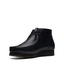 Clarks Wallabee Boot Black Leather 15 Clarks Wallabee Boot Black Leather -Clarks Shoes Store 26155512 W 4