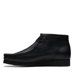 Clarks Wallabee Boot Black Leather 16 Clarks Wallabee Boot Black Leather -Clarks Shoes Store 26155512 W 5
