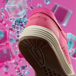 Clarks Cica Youth Pink Suede -Clarks Shoes Store 26161447 W 12