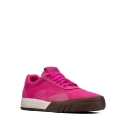 Clarks Cica Youth Pink Suede -Clarks Shoes Store 26161447 W 2