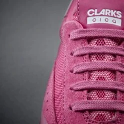 Clarks Cica Youth Pink Suede -Clarks Shoes Store 26161447 W 8