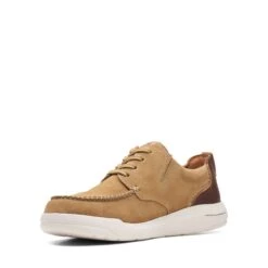 Clarks Driftway Low Dark Sand Suede -Clarks Shoes Store 26162959 W 4