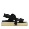 Clarks Crepe Sandal Black Combination -Clarks Shoes Store 26164515 W 1