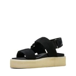 Clarks Crepe Sandal Black Combination -Clarks Shoes Store 26164515 W 4