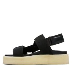 Clarks Crepe Sandal Black Combination -Clarks Shoes Store 26164515 W 5