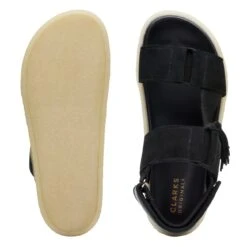 Clarks Crepe Sandal Black Combination -Clarks Shoes Store 26164515 W 7