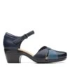 Clarks Emily Rae Navy Combination -Clarks Shoes Store 26164673 W 1
