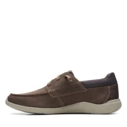 Clarks Gorwin Moc Brown Nubuck -Clarks Shoes Store 26164686 W 5