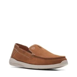 Clarks Gorwin Step Tan Nubuck -Clarks Shoes Store 26164688 W 2
