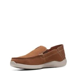 Clarks Gorwin Step Tan Nubuck -Clarks Shoes Store 26164688 W 4