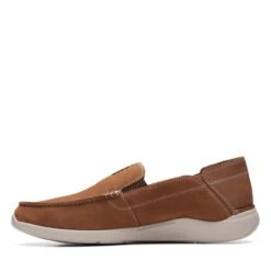Clarks Gorwin Step Tan Nubuck -Clarks Shoes Store 26164688 W 5