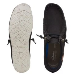 Clarks ShacreLite Moc Black Combination -Clarks Shoes Store 26165210 W 7