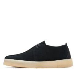 Clarks Trek Cup Black Suede -Clarks Shoes Store 26165826 W 5