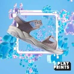 Clarks Clowder Print Kid Grey/Pink -Clarks Shoes Store 26166107 W 12