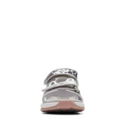 Clarks Clowder Print Toddler Silver -Clarks Shoes Store 26166120 W 3