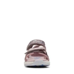 Clarks Clowder Print Toddler Grey/Pink -Clarks Shoes Store 26166134 W 3