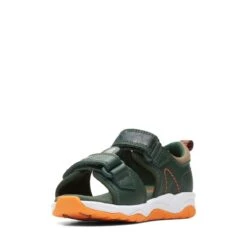 Clarks Clowder Print Toddler Khaki Combi -Clarks Shoes Store 26166136 W 4