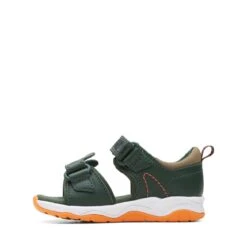 Clarks Clowder Print Toddler Khaki Combi -Clarks Shoes Store 26166136 W 5