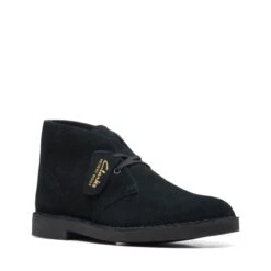 Clarks Desert Boot Evo Black Suede -Clarks Shoes Store 26166779 W 2