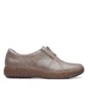Clarks Magnolia Zip DarkTaupe Leather 2 Clarks Magnolia Zip DarkTaupe Leather -Clarks Shoes Store 26167484 W 1
