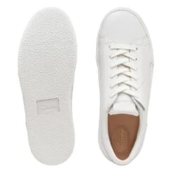 Clarks Craft Cup Walk White Leather -Clarks Shoes Store 26167544 W 7