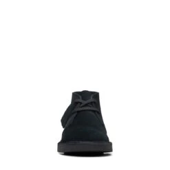 Clarks Desert Boot Older Black Suede -Clarks Shoes Store 26168039 W 3