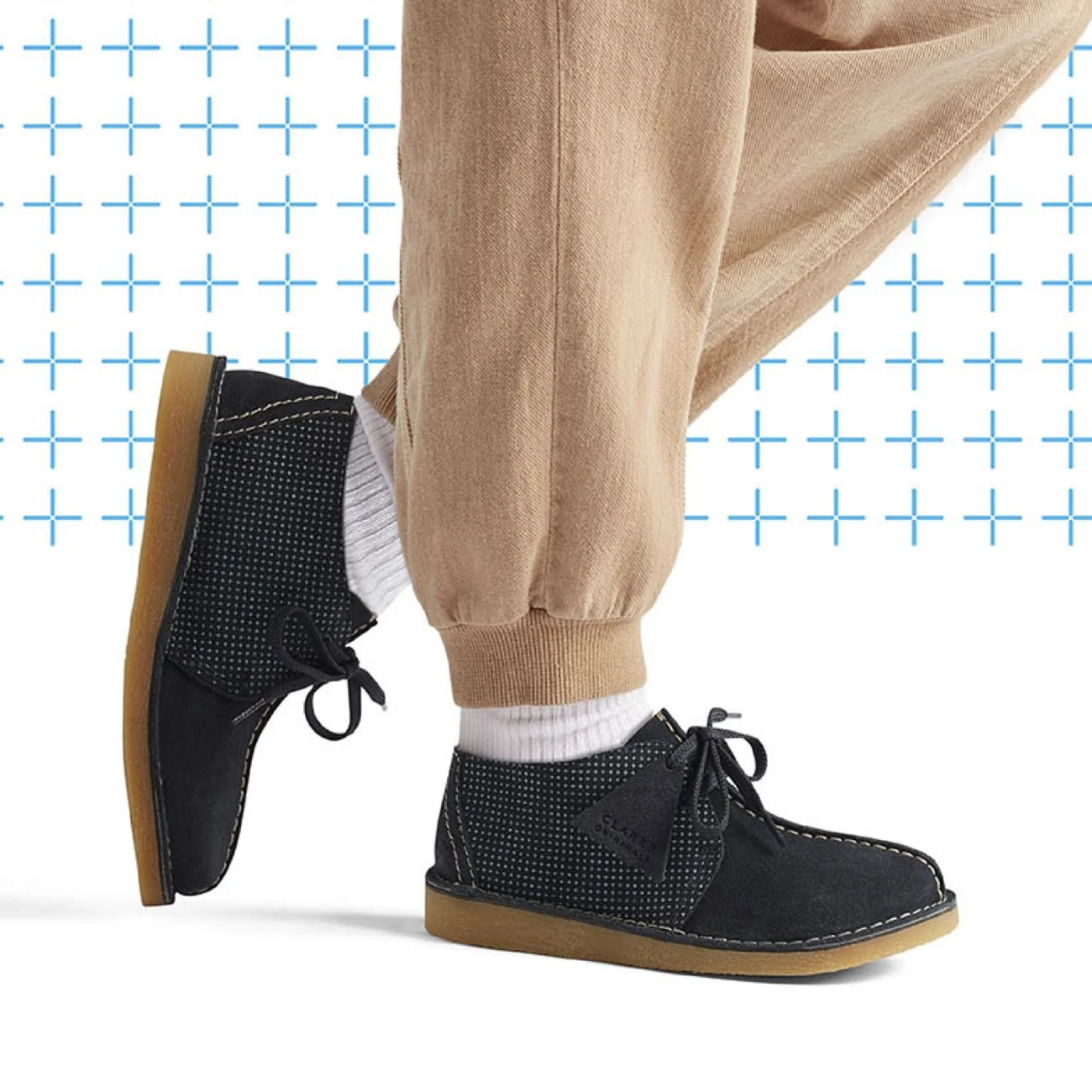 Clarks Desert Trek Older Navy Combination 6 Clarks Desert Trek Older Navy Combination - Image 4