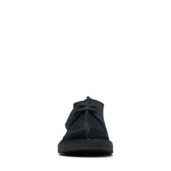 Clarks Desert Trek Older Black Suede -Clarks Shoes Store 26168046 W 3