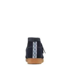Clarks Wallabee Boot Older Navy Combination -Clarks Shoes Store 26168133 W 6