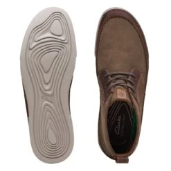 Clarks Gereld Mid Taupe Suede -Clarks Shoes Store 26168166 W 7