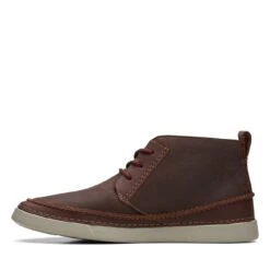 Clarks Gereld Mid Brown Leather -Clarks Shoes Store 26168232 W 5