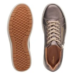 Clarks Nalle Lace Bronze Metallic -Clarks Shoes Store 26168537 W 7