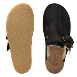 Clarks Trek Mule Black Suede Warmlined 15 Clarks Trek Mule Black Suede Warmlined -Clarks Shoes Store 26168577 W 7