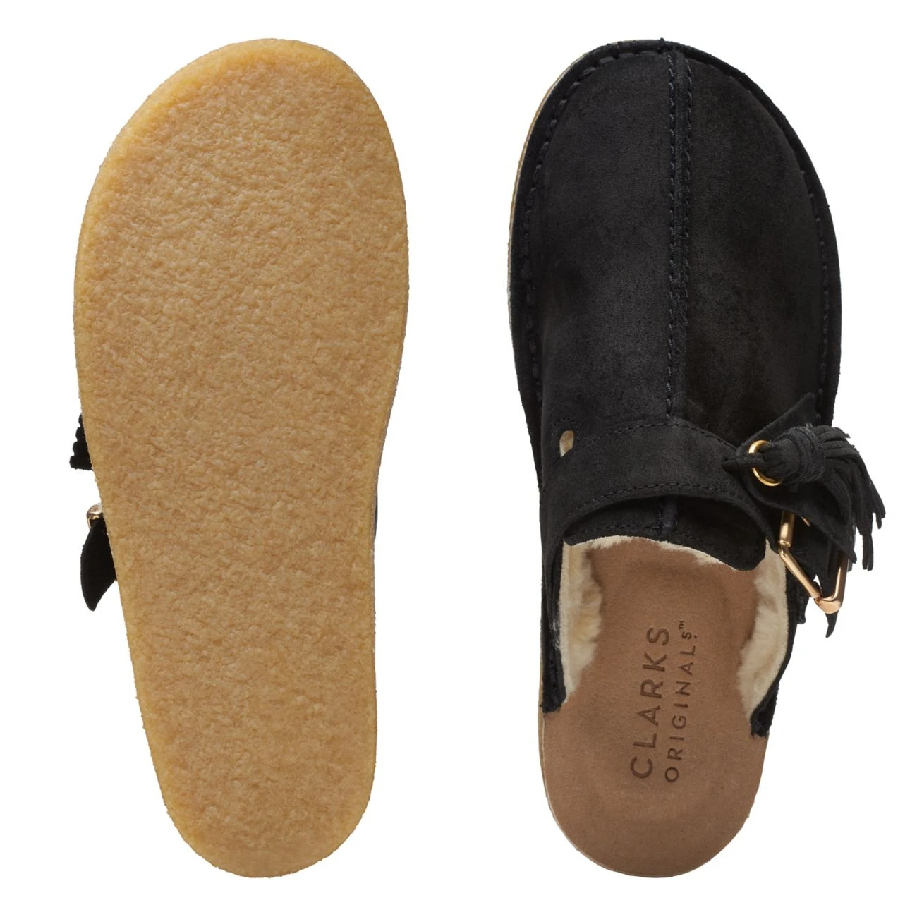 Clarks Trek Mule Black Suede Warmlined 9 Clarks Trek Mule Black Suede Warmlined - Image 7