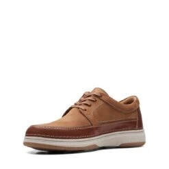 Clarks Nature 5 Lo Dark Tan Combination -Clarks Shoes Store 26168613 W 4