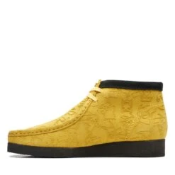 Clarks Wallabee Boot Yellow Embossed -Clarks Shoes Store 26168638 W 5