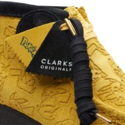 Clarks Wallabee Boot Yellow Embossed -Clarks Shoes Store 26168638 W 8