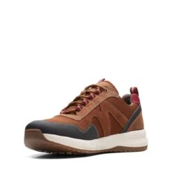 Clarks WellmanTrailAP Dark Tan Combination -Clarks Shoes Store 26168719 W 4