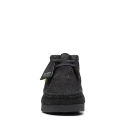 Clarks Wallabee Boot Black Embossed -Clarks Shoes Store 26168968 W 3