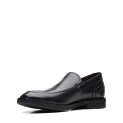 Clarks Un Hugh Step Black Leather -Clarks Shoes Store 26169021 W 4
