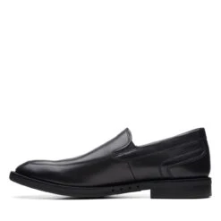 Clarks Un Hugh Step Black Leather -Clarks Shoes Store 26169021 W 5