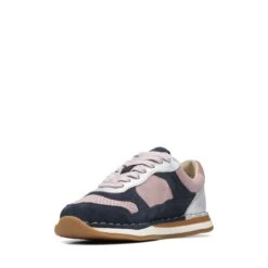 Clarks Craft Run Tor Kid Pink Combi -Clarks Shoes Store 26169292 W 4