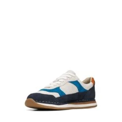 Clarks Craft Run Tor Older Navy Combination -Clarks Shoes Store 26169373 W 4